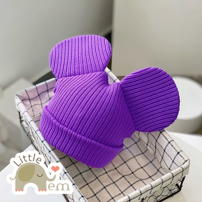Mũ bé trai/ bé gái kiểu dáng Hàn Quốc - Mickey len
