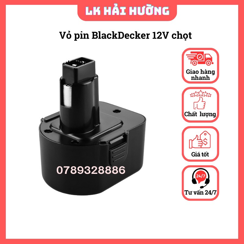 Vỏ pin Black Decker 12V-14.4V