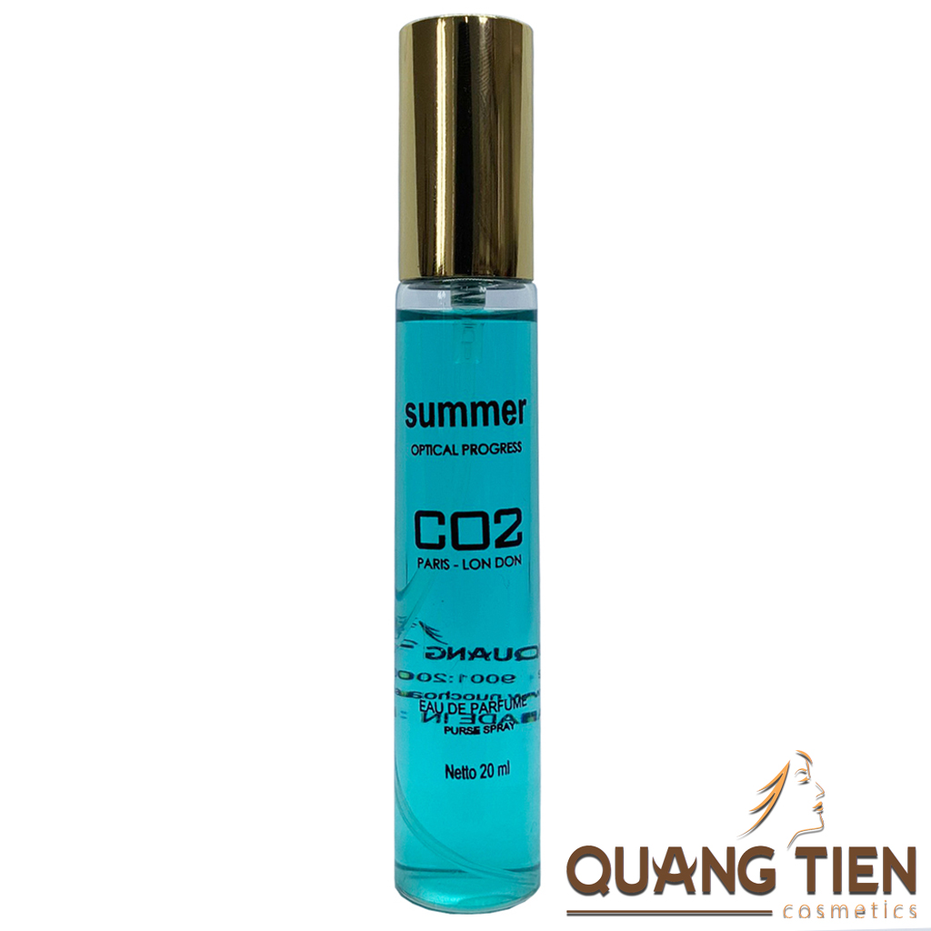 Nước hoa Nam CO2 Summer Eau De Toillette (hương gỗ thơm mát, lưu hương từ 05 - 07 giờ)