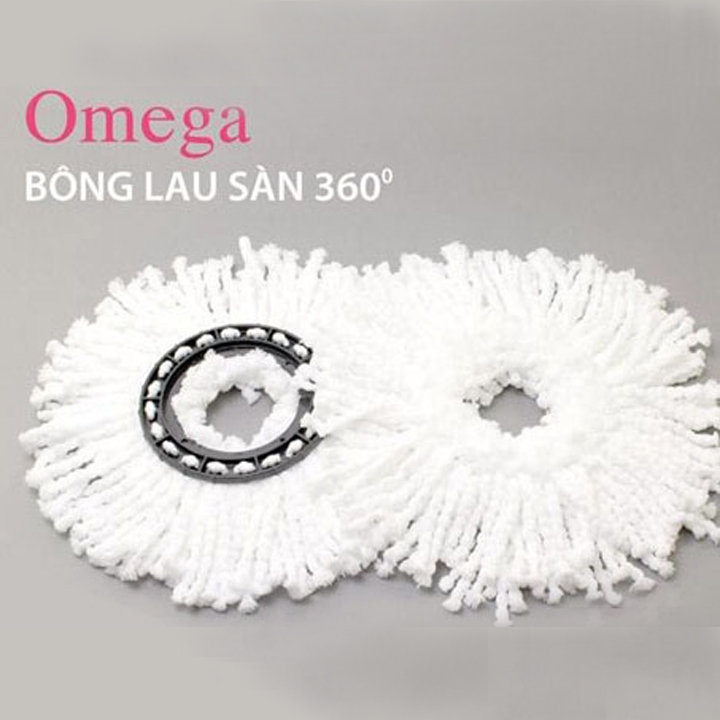 Combo 2 Bông Lau Sàn Độ Omega Mop 360