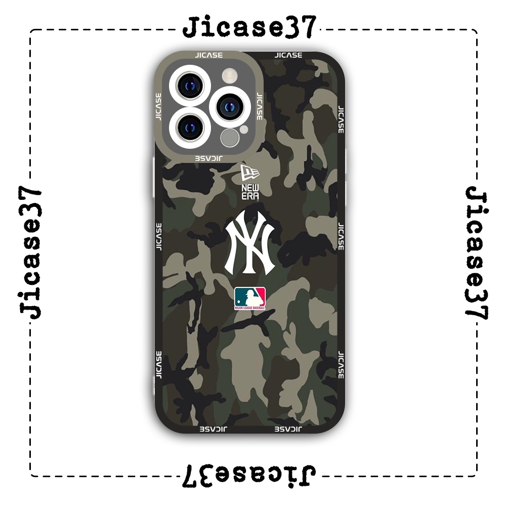 Ốp lưng iphone cạnh vuông Jicase NY rằn ri 6plus/6s/6splus/7/7plus/8/8plus/x/xs/11/12/pro/max/plus/promax