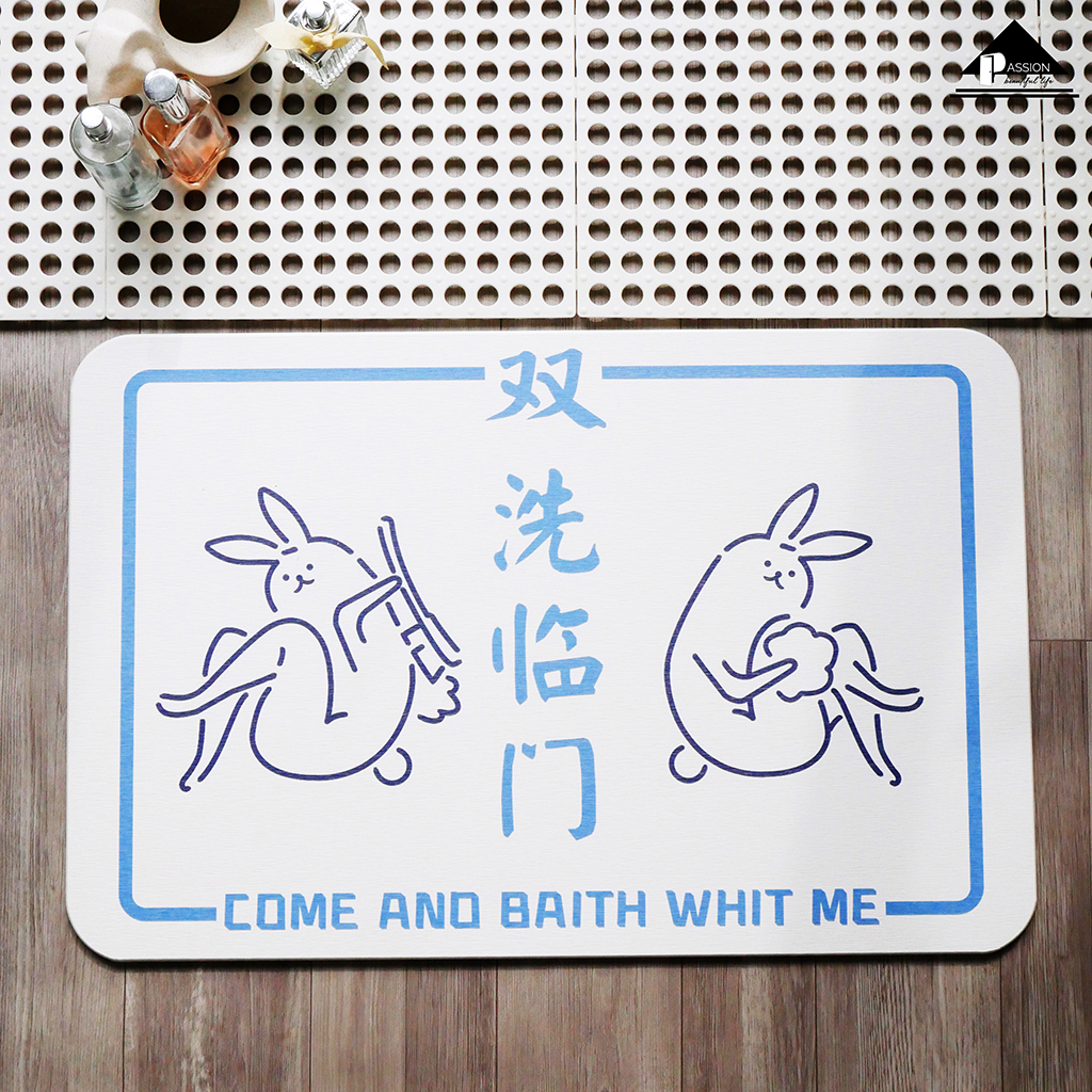 Thảm Đá Lau Chân Nhà Tắm Nhật Bản Hàng Cao Cấp Siêu Thấm Hút