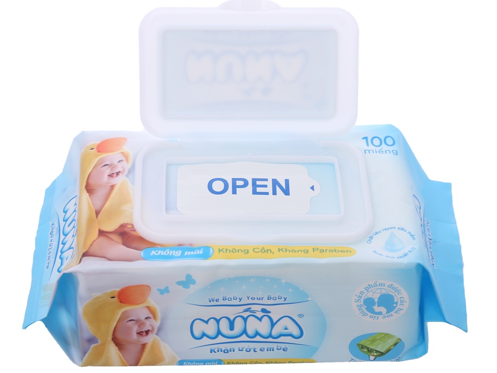 Khăn ướt Nuna 100 tờ