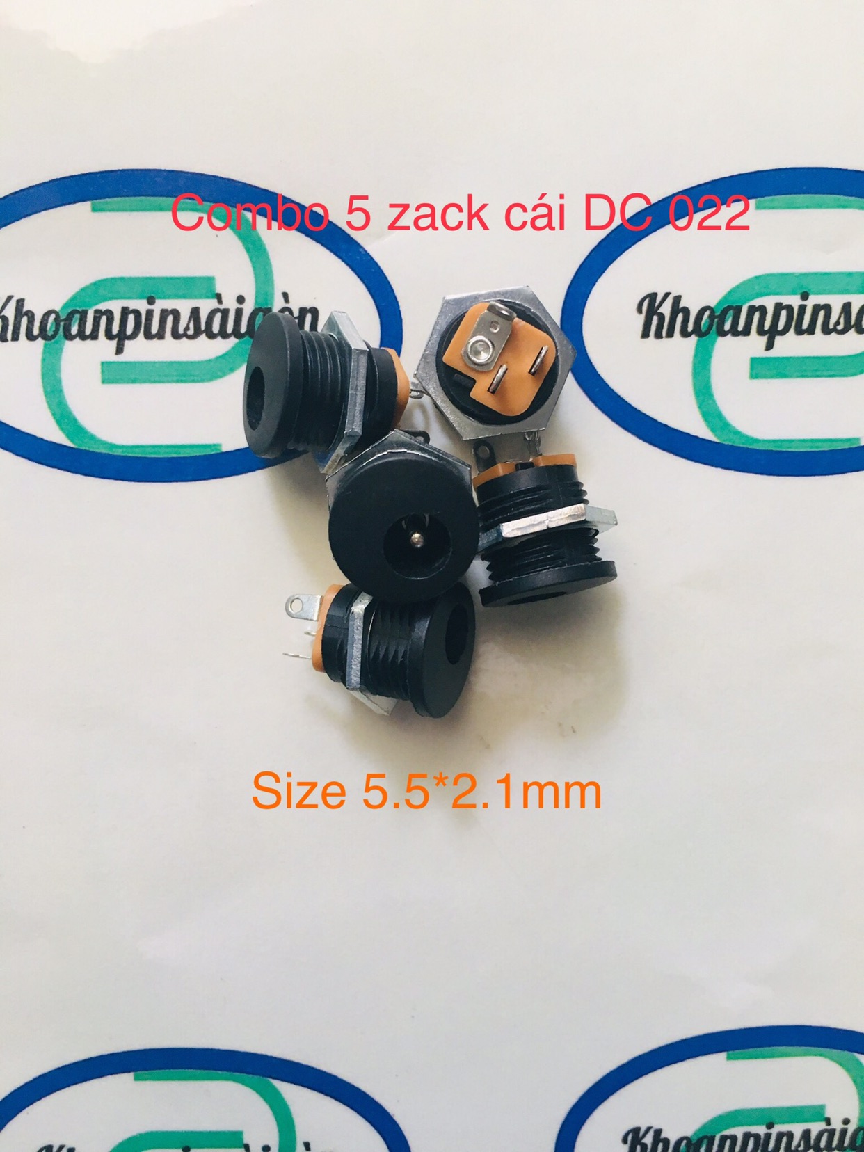 Combo 5 jack cái dc 022 - size 5.5*2.1mm