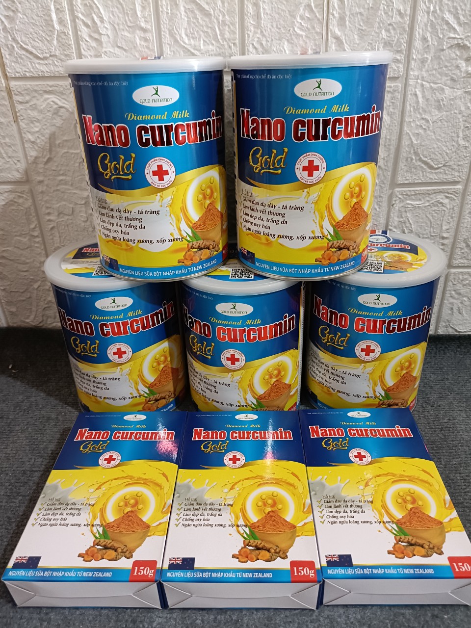 [combo5h 900g tặng 5h 150g]Sữa nghệ nano curcumin