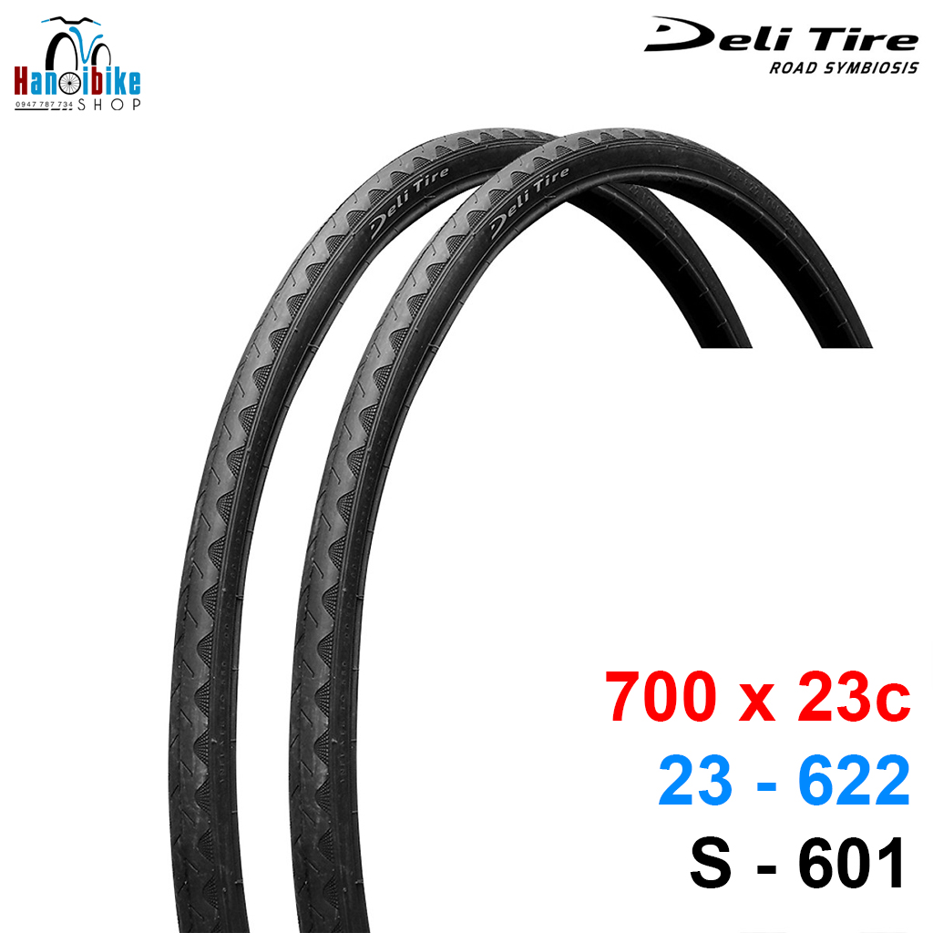 Lốp xe đạp bánh 700c deli tanh thép 700x23