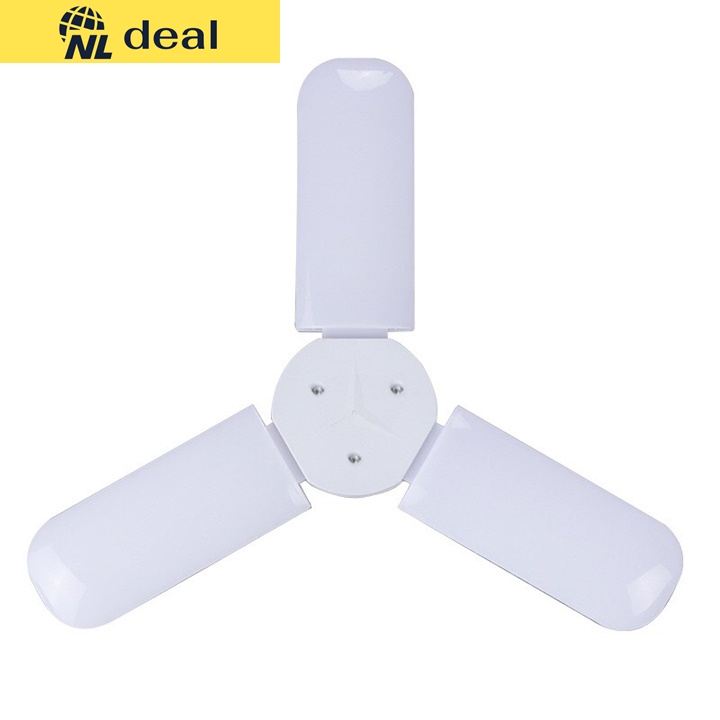 Nldeal [HCM]Đèn Led Gắn Trần Kiểu Dáng Cánh Quạt Model CQ02 Chip Led Bán Dẫn SMD 2835 Chui E27 Màu Sáng Trắng Dùng Công Suất 30W