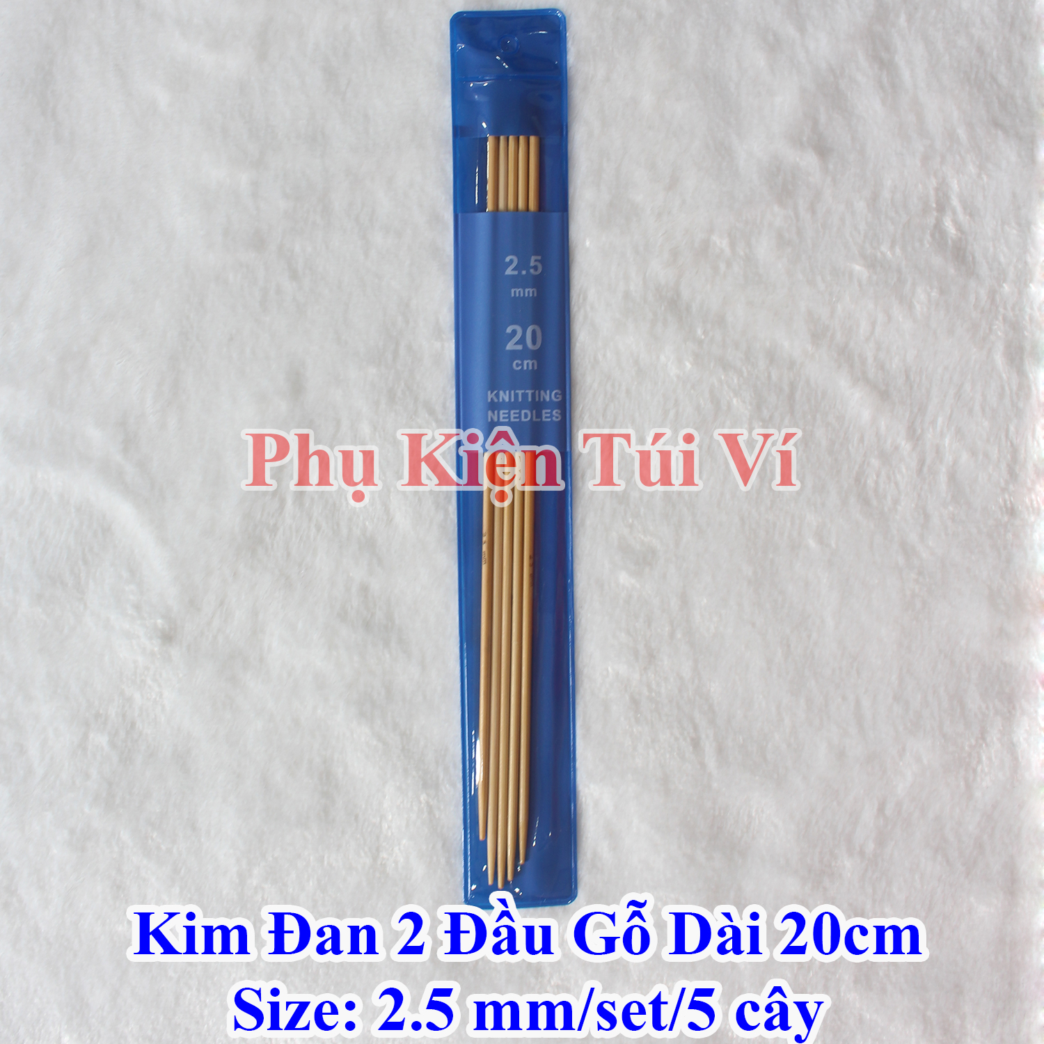 Kim đan 2 đầu gỗ dài 20cm