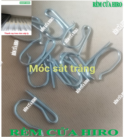 Vòng khoen ore treo rèm cửa xếp ly kèm móc sắt
