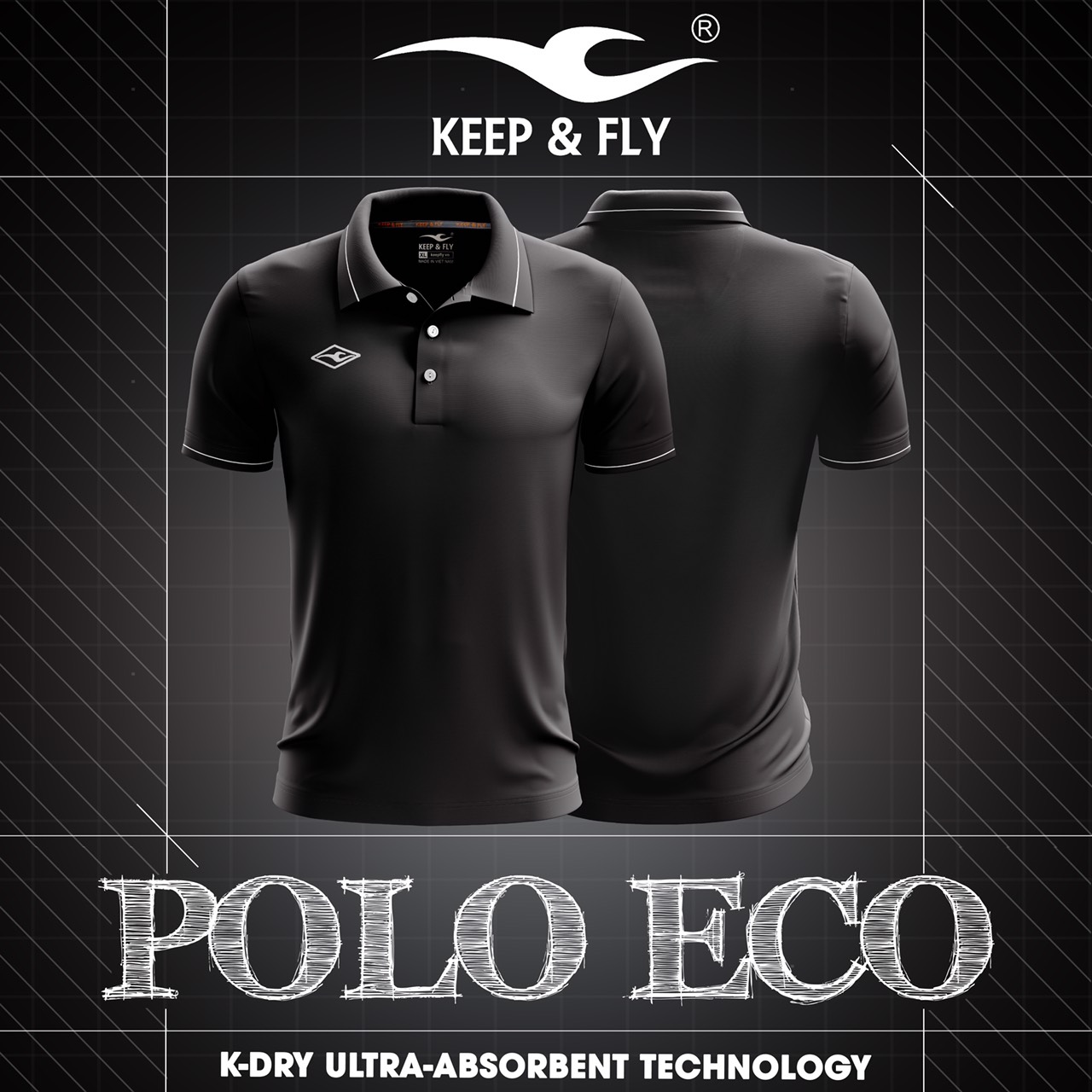 Áo thun Polo Eco ( hàng Keep & Fly chính hãng )