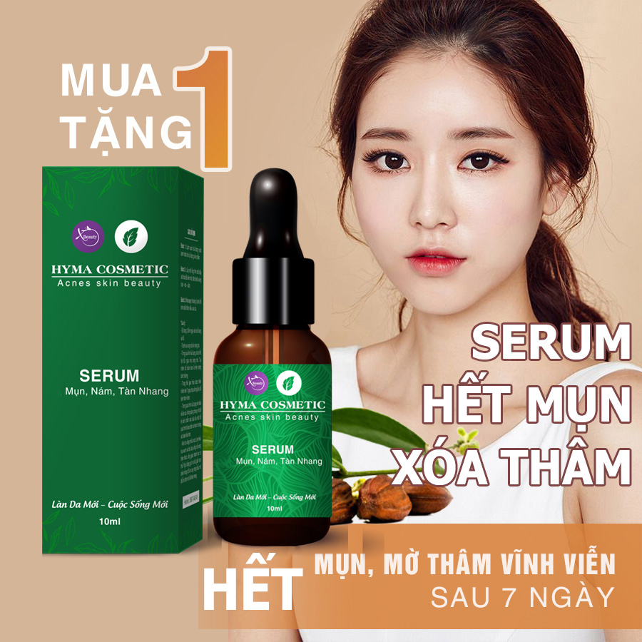 Serum ngừa mụn nám sẹo thâm rỗ tàn nhang XBeauty Hyma Acnes (30ml/10ml). Dòng kem trí ngừa mụn ngăn ngừa mụn thâm sẹo rỗ
