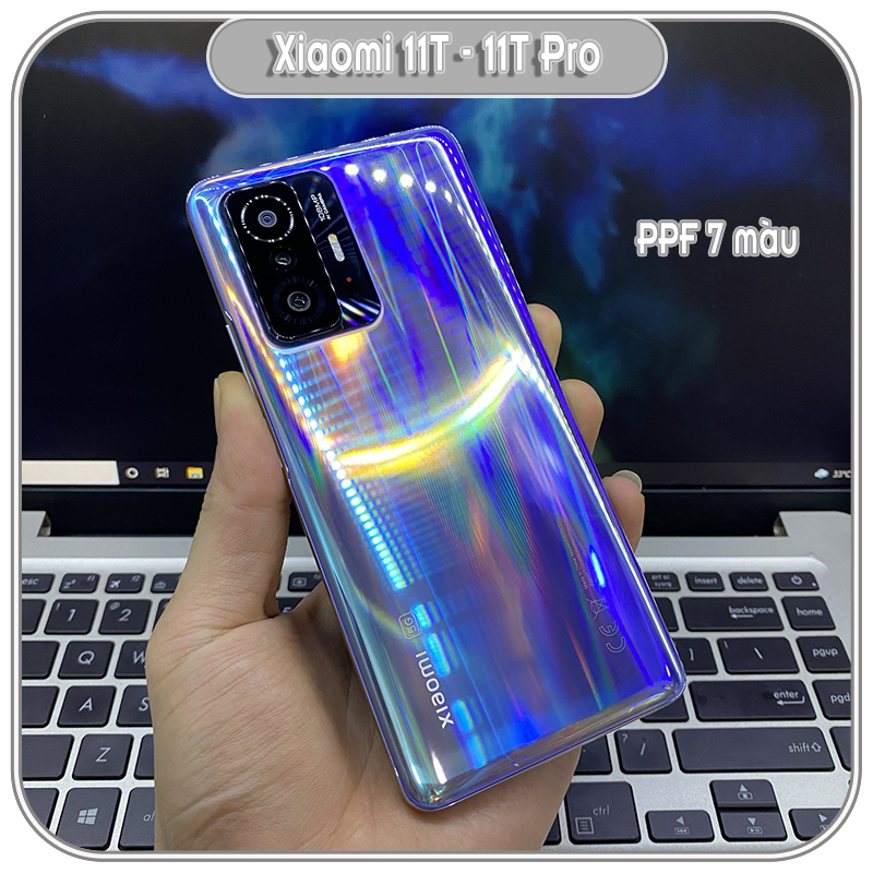 Miếng dán PPF 7 màu cho Xiaomi Mi 11T chống trầy mặt lưng