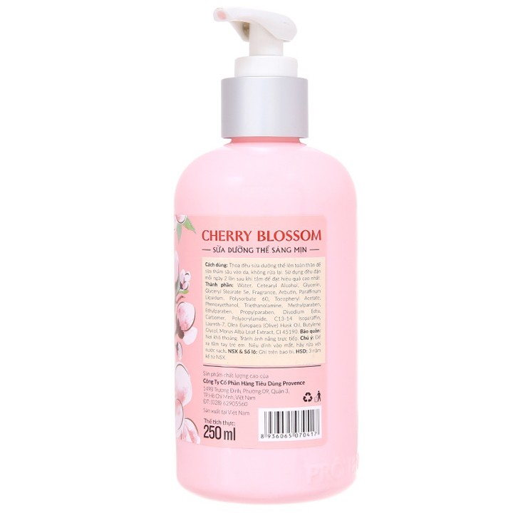 Sữa Dưỡng Thể Mềm Mịn PURITÉ 250ml