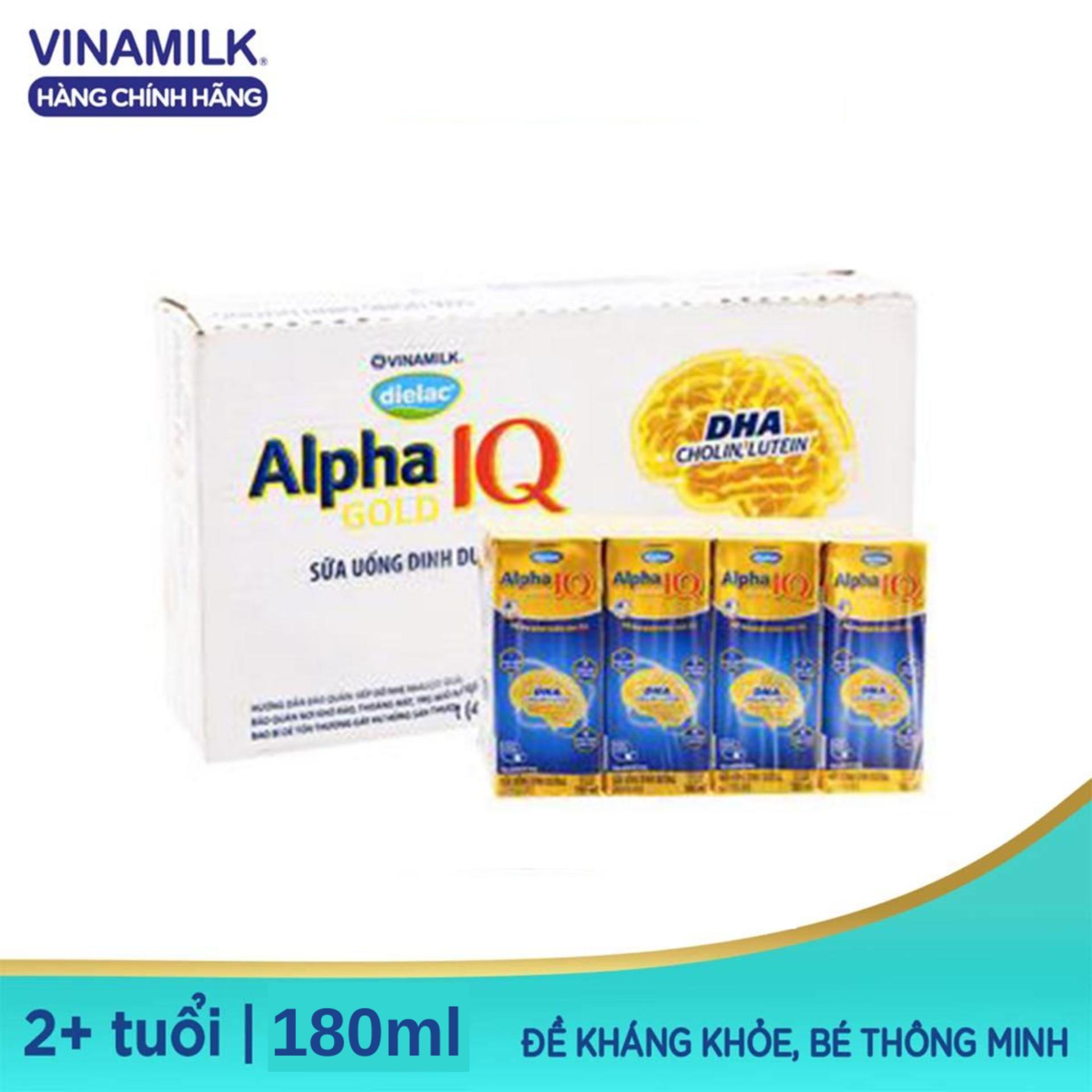 Thùng 48 Hộp Sữa Bột Pha Sẵn Dielac Alpha Gold IQ - 48 Hộp X 180ml Có Giá Rất Tốt Thùng 48 Hộp Sữa Bột Pha Sẵn Dielac Alpha Gold IQ - 48 Hộp X 180ml Có Giá Rất Tốt