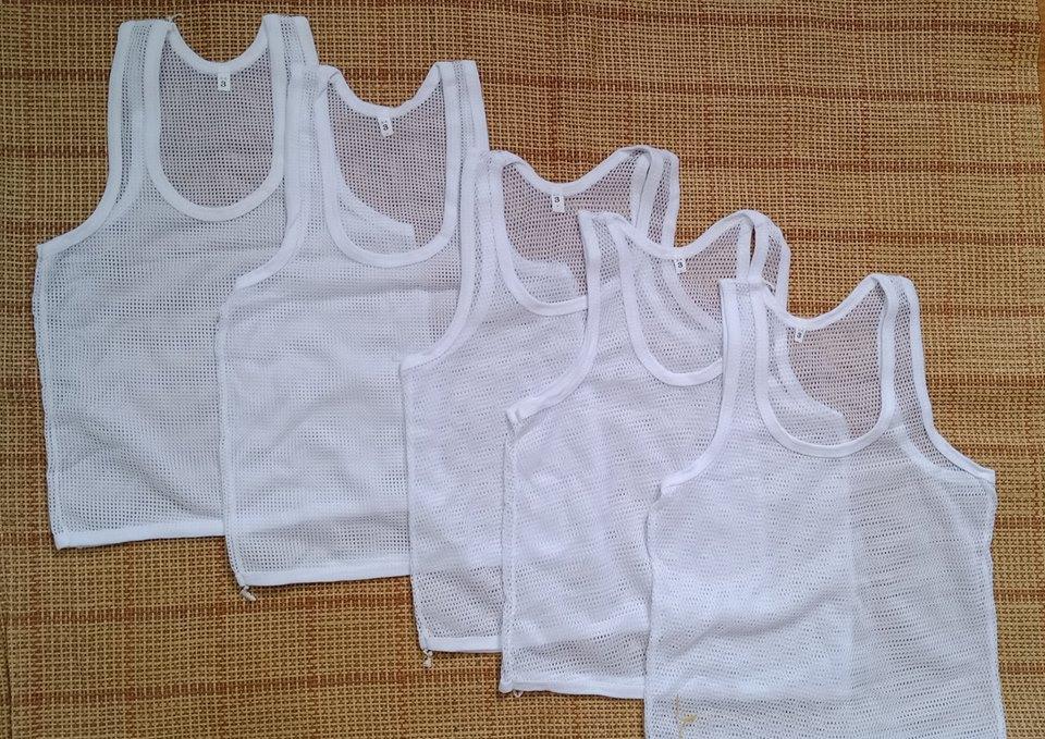 [HCM]combo 5 áo lưới trắng cho bé