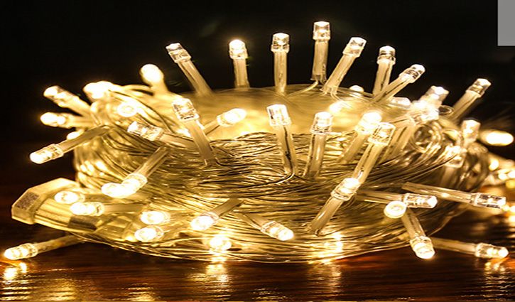 Dây đèn led thần tiên chớp trang trí cây thông noel vườn năm mới trang trí trong nhà