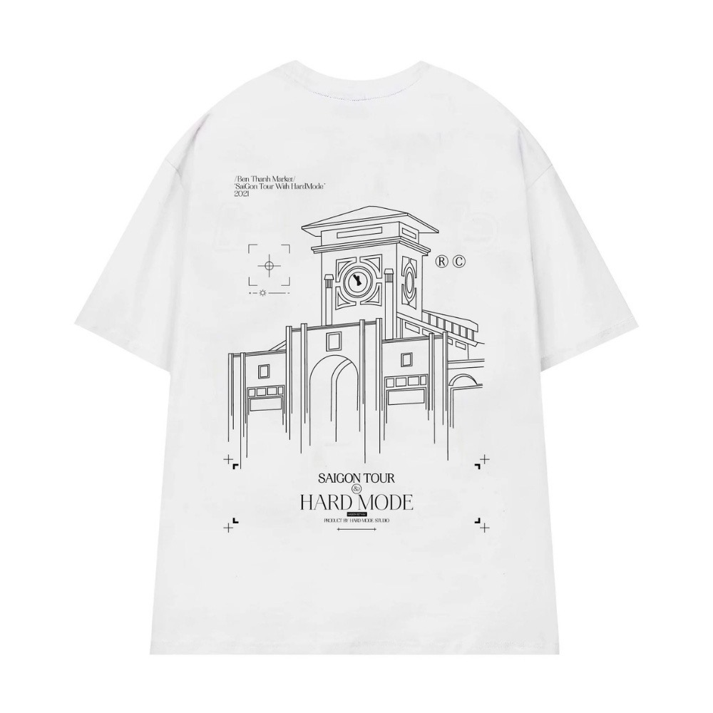 Áo Thun HARDMODE Saigon Chính Hãng - Đen/Trắng