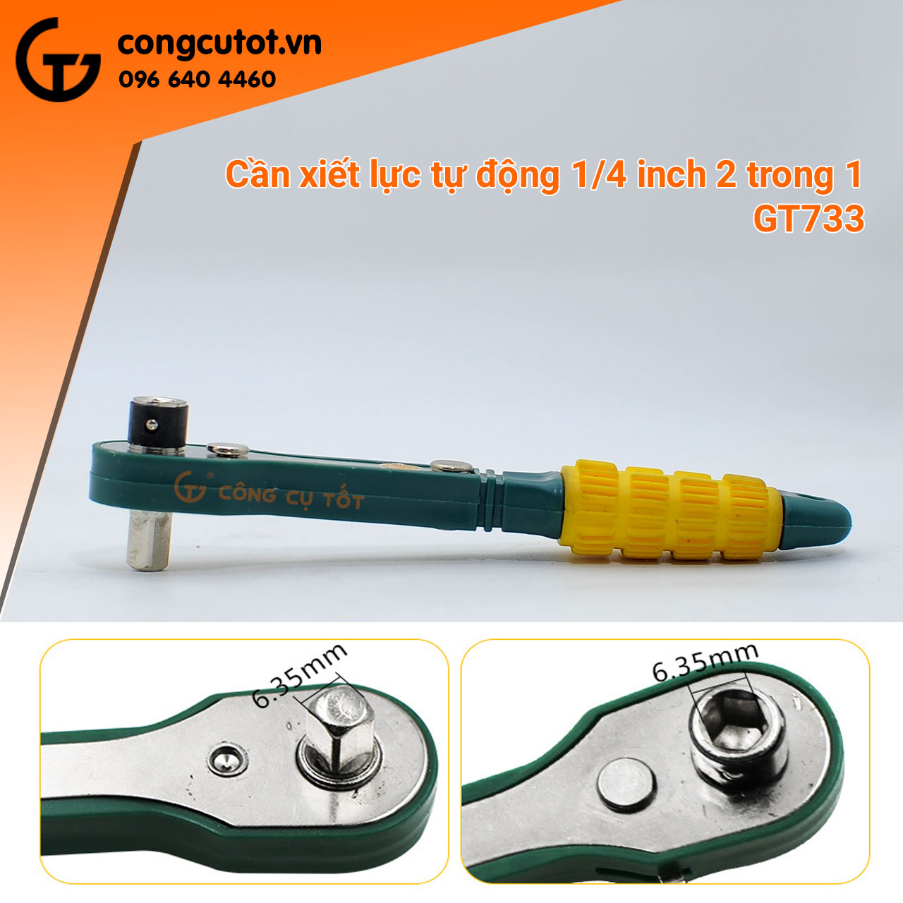 Tay vặn cóc 1/4inch để vặn khẩu và vặn vít