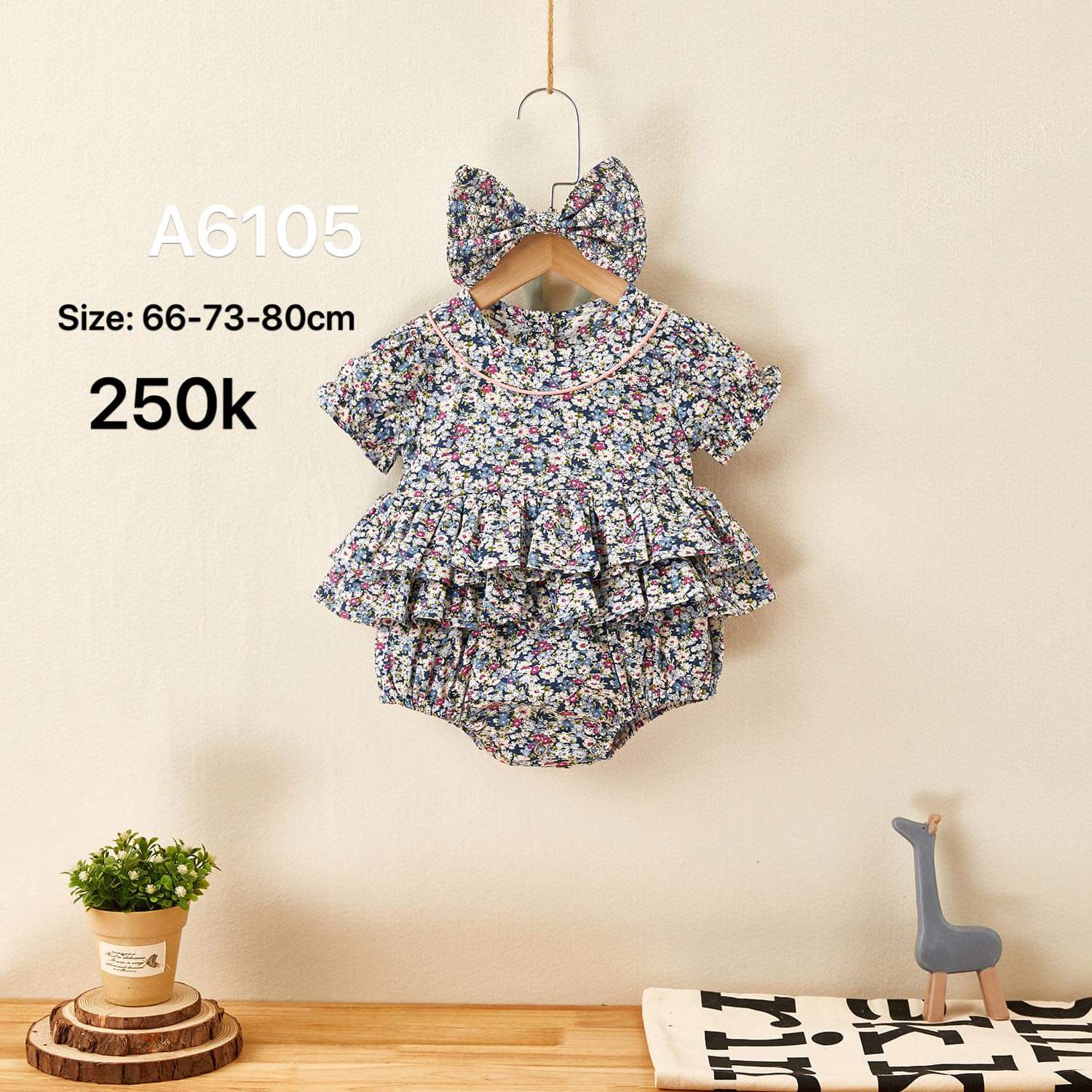 Body suit bé gái A6105