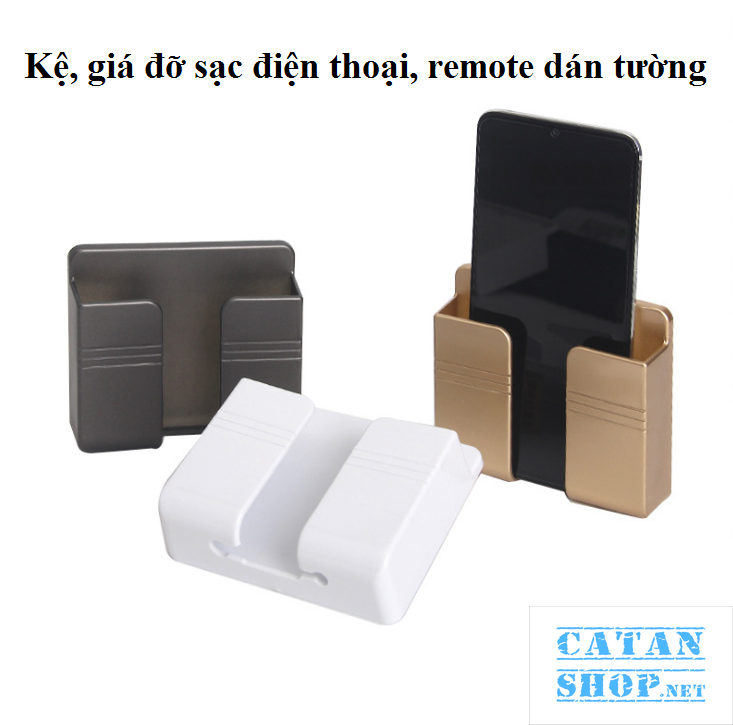 Khay, giá đỡ treo remote máy lạnh, tivi, sạc điện thoại đa năng, giá đỡ đầu dây điện tiện lợi giúp không gian nhà bạn vô cùng gọn gàng GD448-ketreoDT