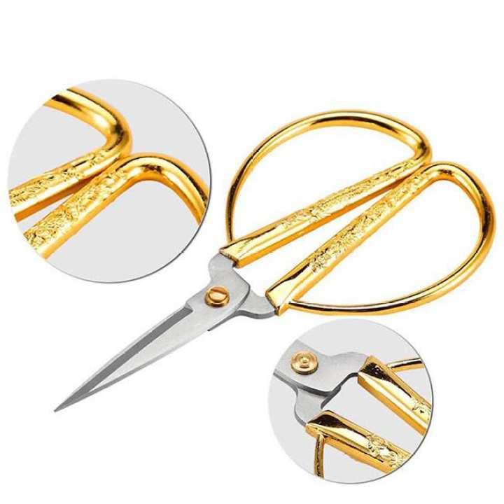 [COMBO 2 CÁI ] Kéo vàng sắc bén siêu bền. Kéo nhà bếp bén. Kéo cắt đa năng