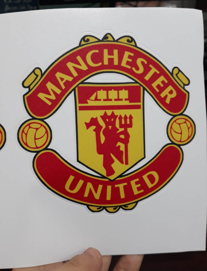 Sticker logo CLB bóng đá theo yêu cầu