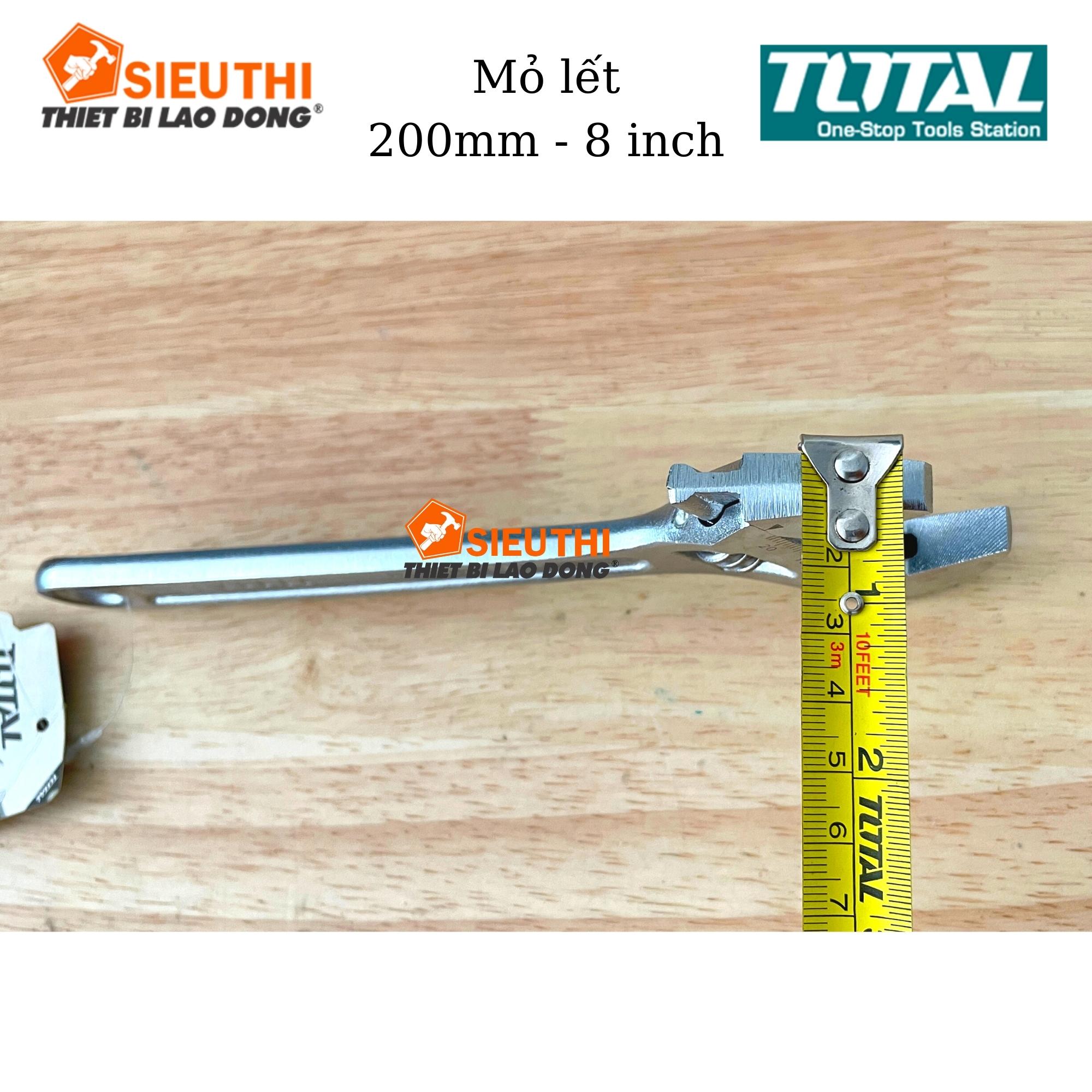 Total Mỏ lết 200mm 8inch Adjustable Wrench THT101083