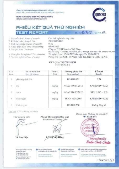 cao tinh nghệ sữa ong chúa  Thảo mộc 37