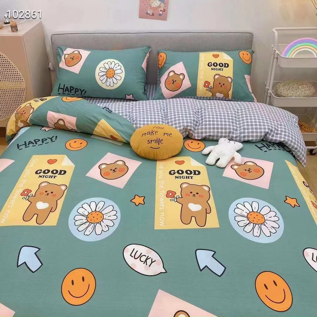 Ga chống thấm cotton hoạt hình ngộ nghĩnh 1m8 x 2m