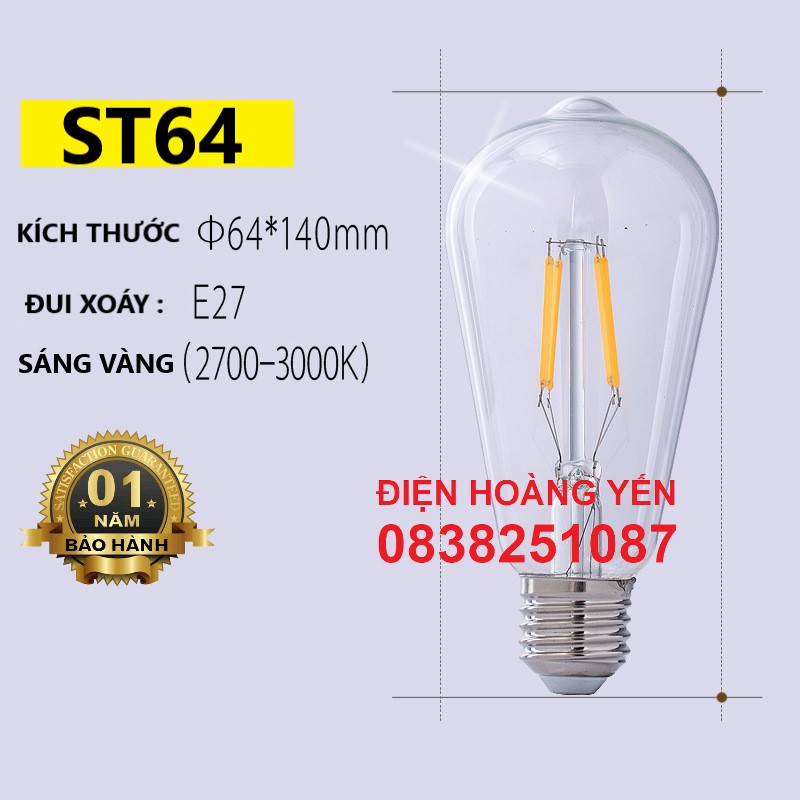 Edison St64 4W Led Light for Artistic Decoration