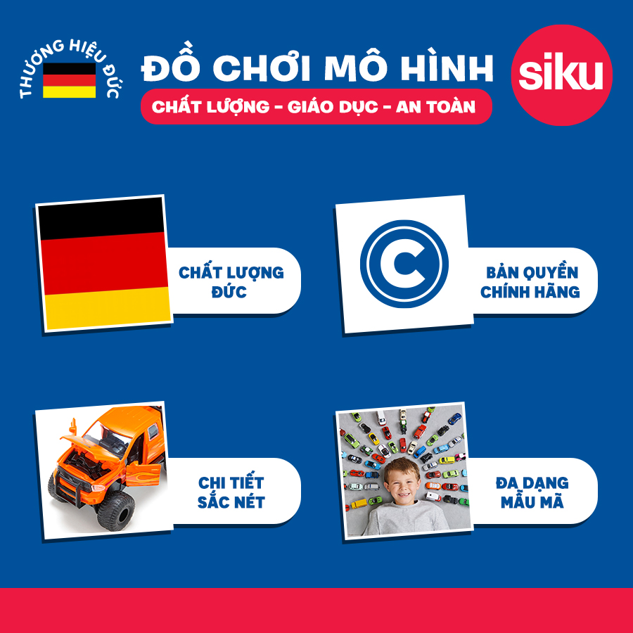 Đồ Chơi Mô Hình Xe tải kéo container SIKU 3921