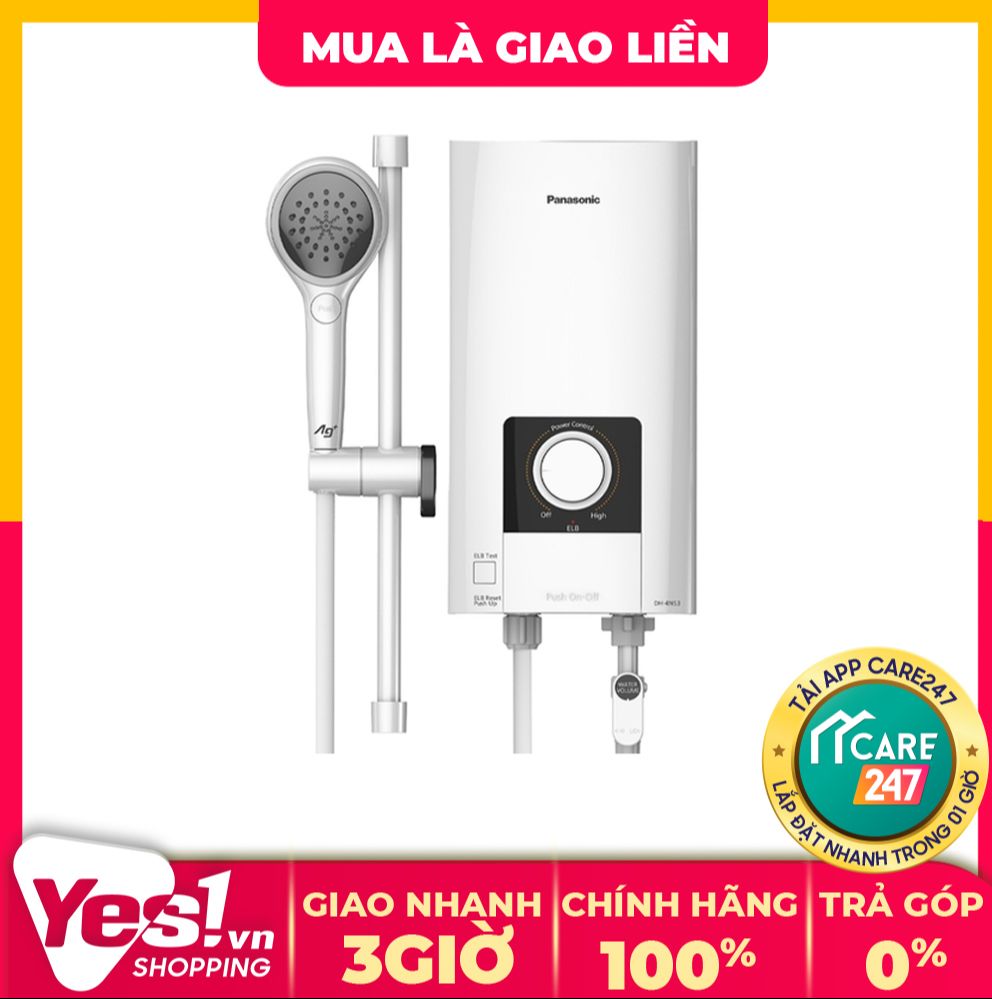 Máy nước nóng panasonic dh-4ns3vw - bảo hành chính hãng - voucher 10% tối đa 400k
