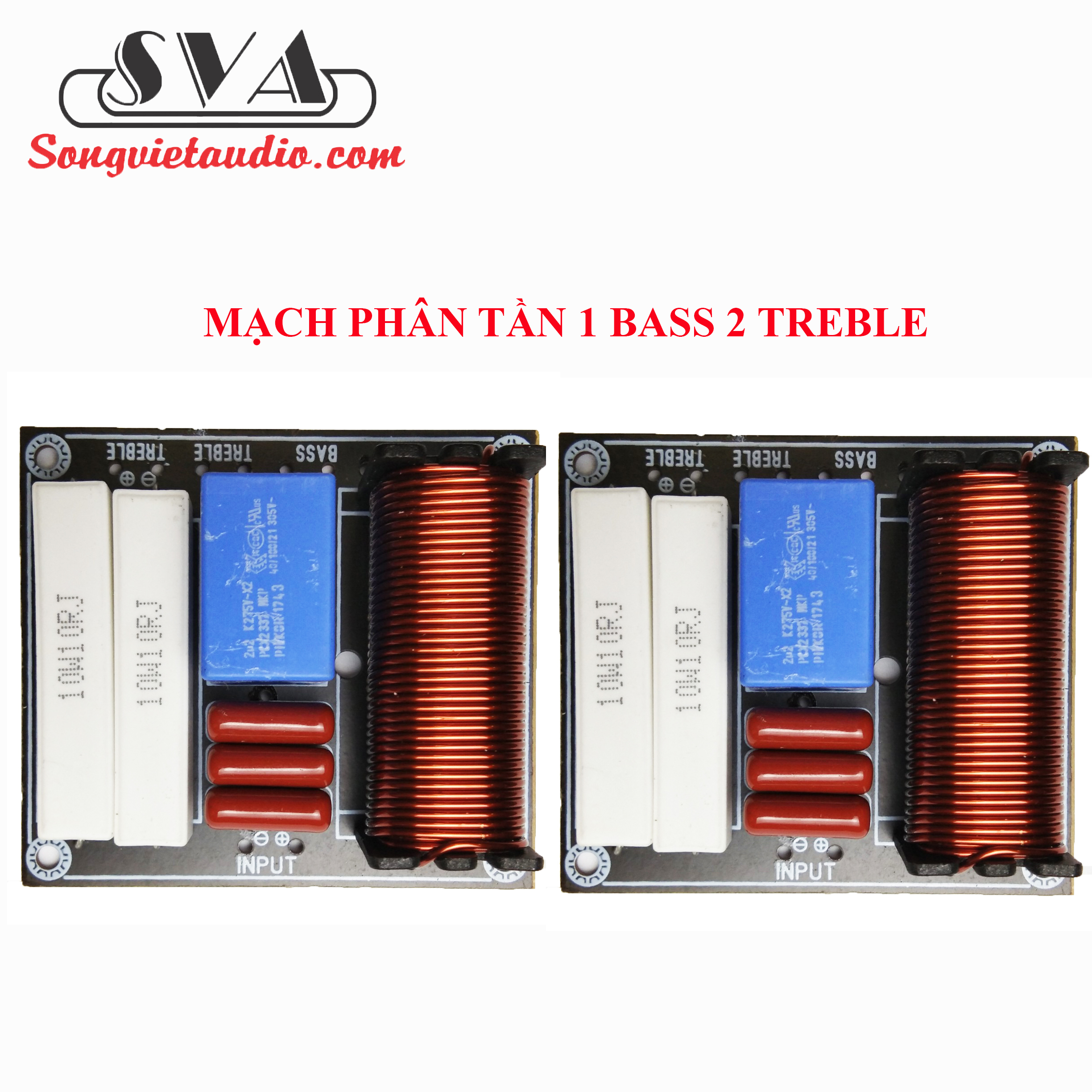 Mạch phân tần loa kéo 2 bass 2 trebe -1 mạch
