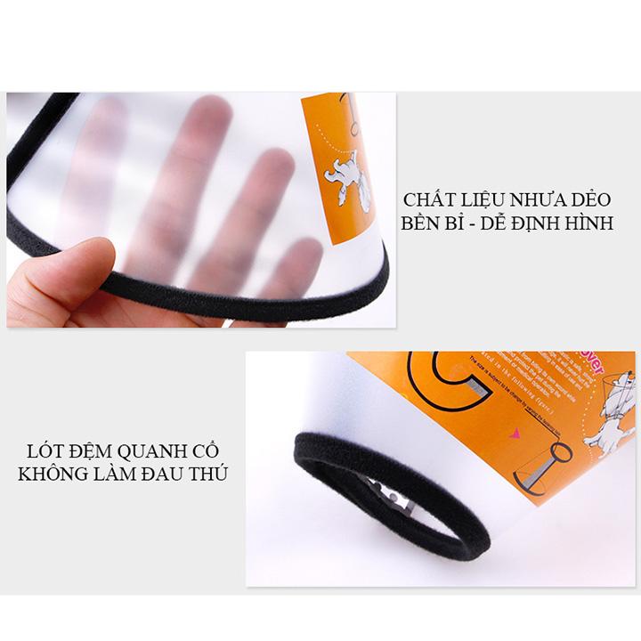 Vòng chống liếm cho chó mèo đầy đủ size