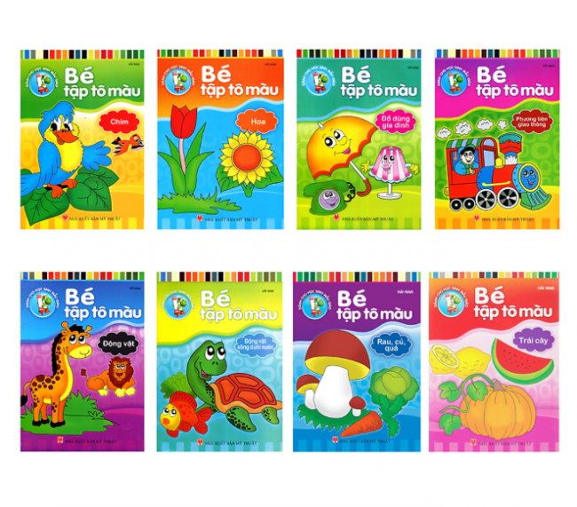 Sách : Combo Bé Tập Tô Màu ( Túi 8 cuốn)
