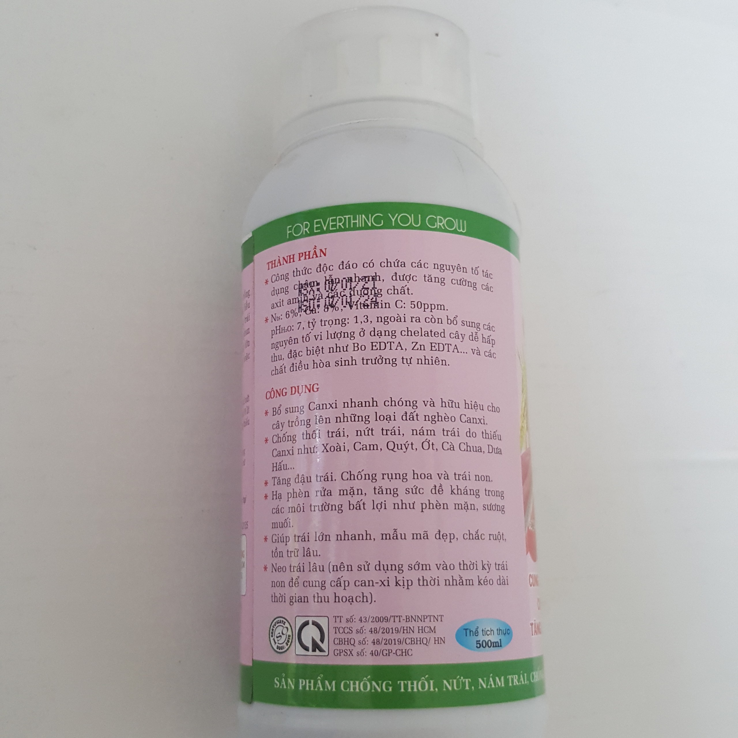 Phân bón lá Canxi Bo - Chai 500ml