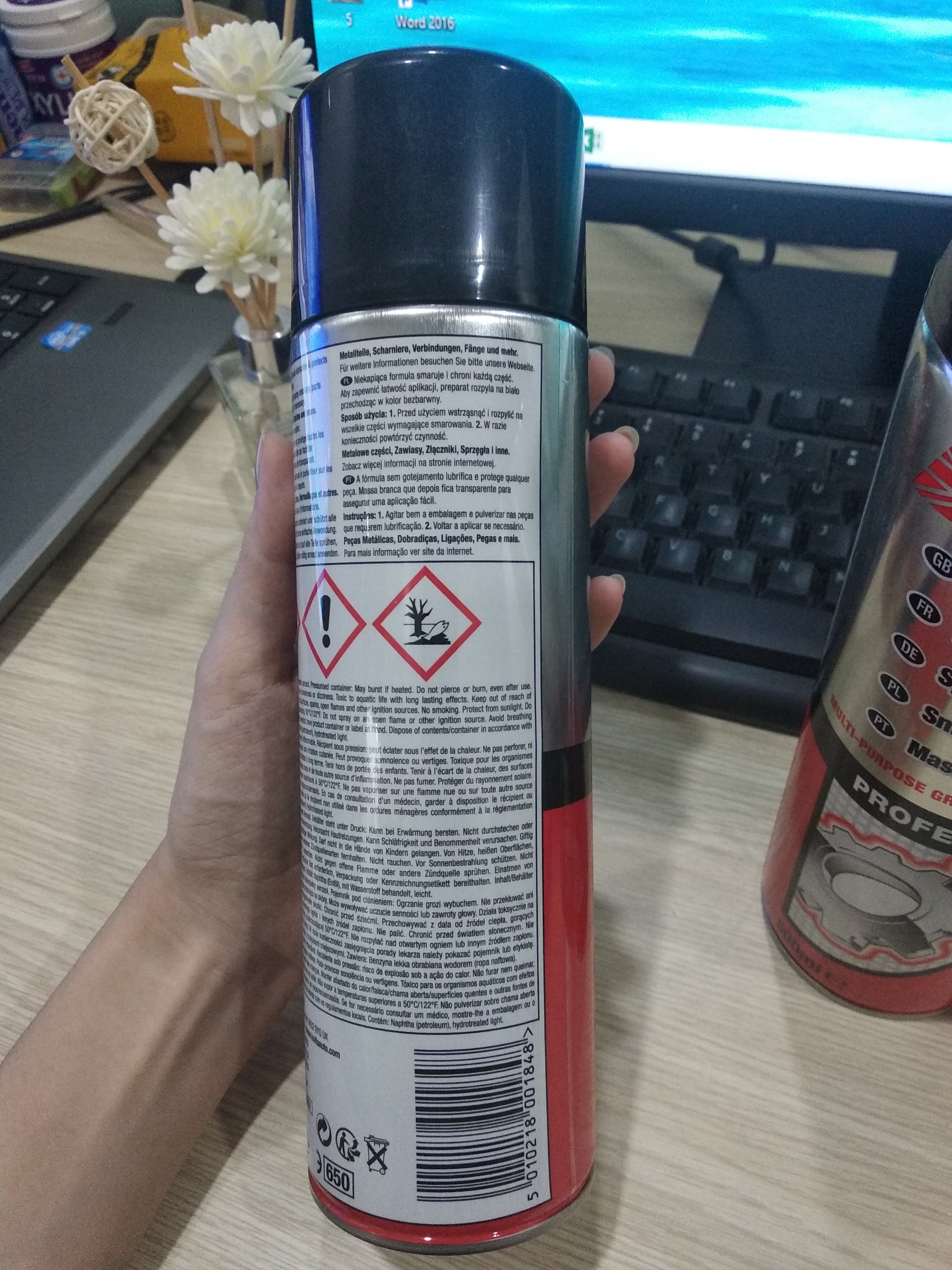 MỠ BÒ LITHIUM DẠNG XỊT CAO CẤP 450ML TOPDA