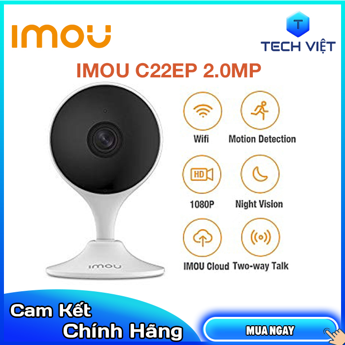 Camera ip wifi 2.0mp ipc c22ep imou báo trộm và phát hiện chuyển động thông minh - tech việt
