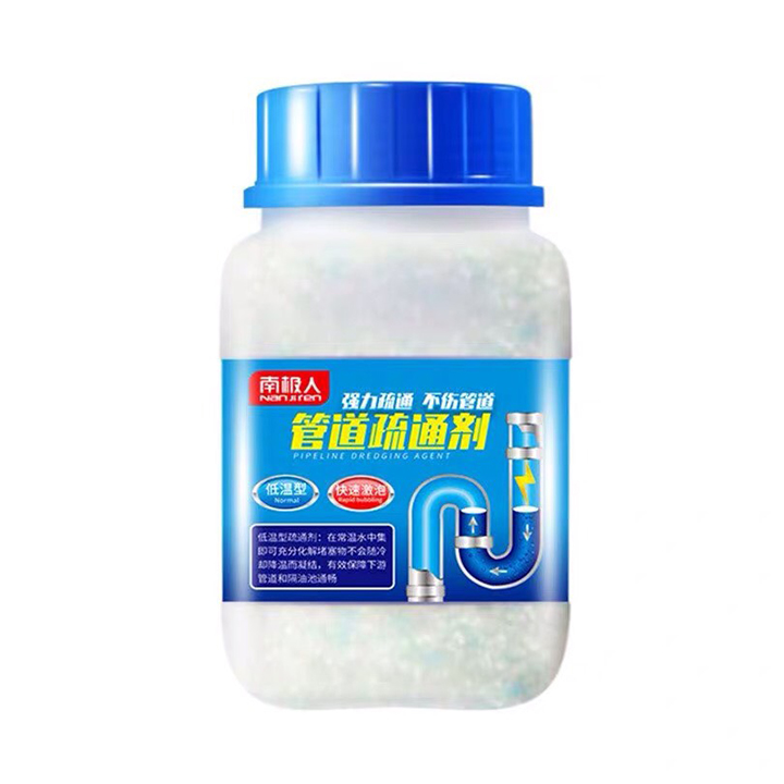 Bột thông cống hiệu quả cực mạnh thần thánh, đánh tan mọi rác thảy vệ sinh bồn cầu, Sợi tóc còn tản chảy