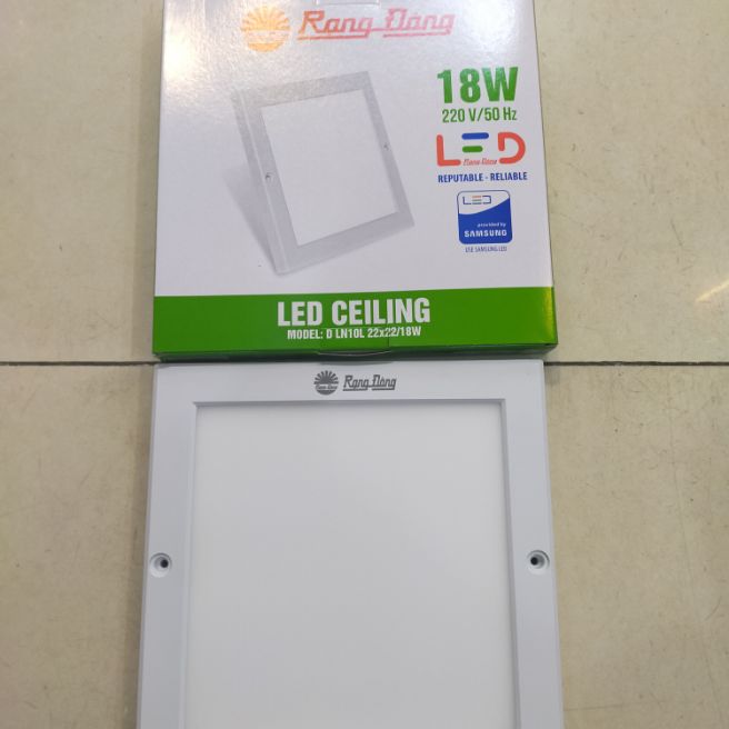 Ốp trần vuông 18w rạng đông