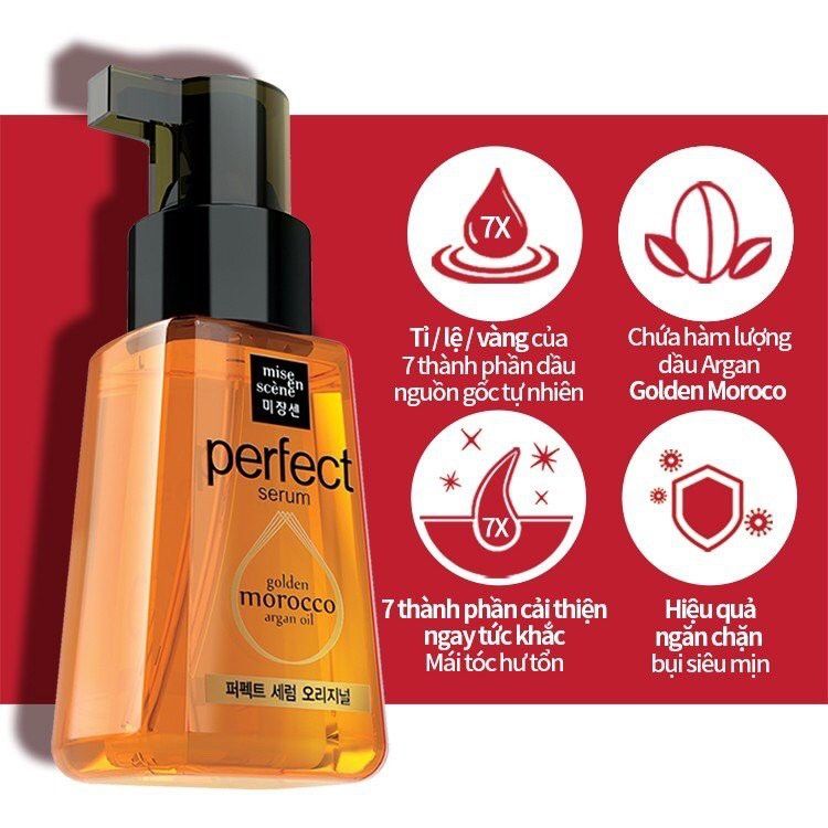 【💯Hàng thật】Dưỡng tóc mise en scene 80ml Làm mượt tóc phục hồi tóc khô