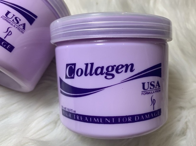 Hấp Dầu Collagen Tiwan Tím 500ml Siêu Mượt