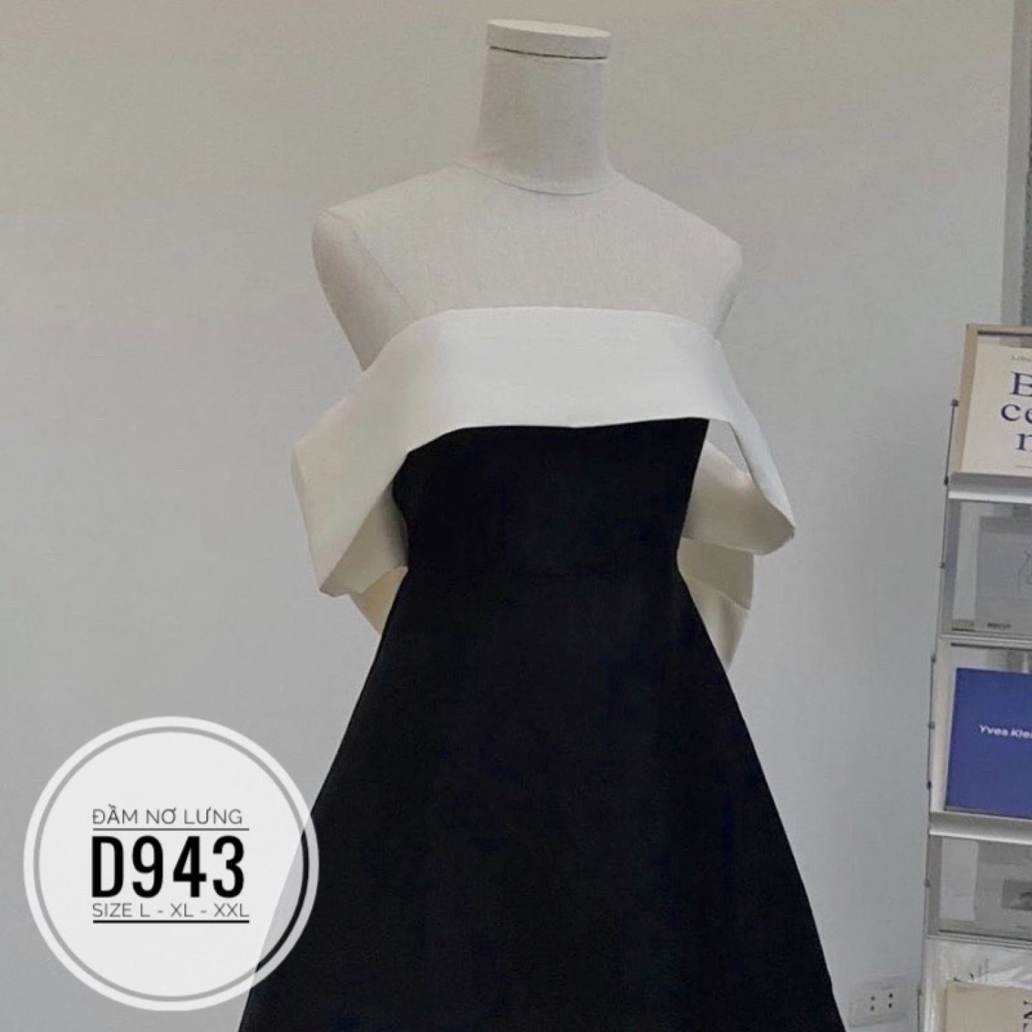 (60-90KG) MINSTORE Bigsize Đầm nơ lưng D943