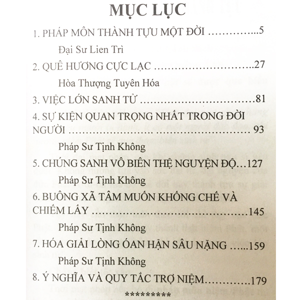 Sách - Một Đời Vãng Sanh Chấm Dứt Luân Hồi