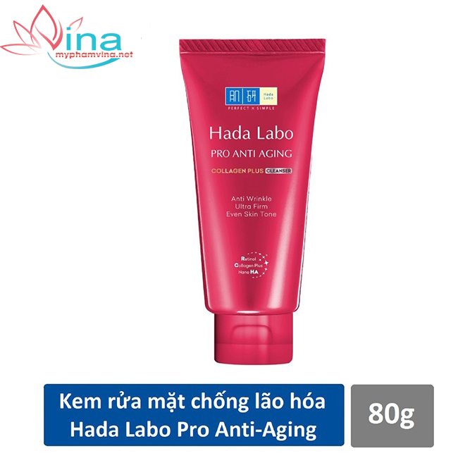Sữa rửa mặt chống lão hóa hada labo pro anti aging