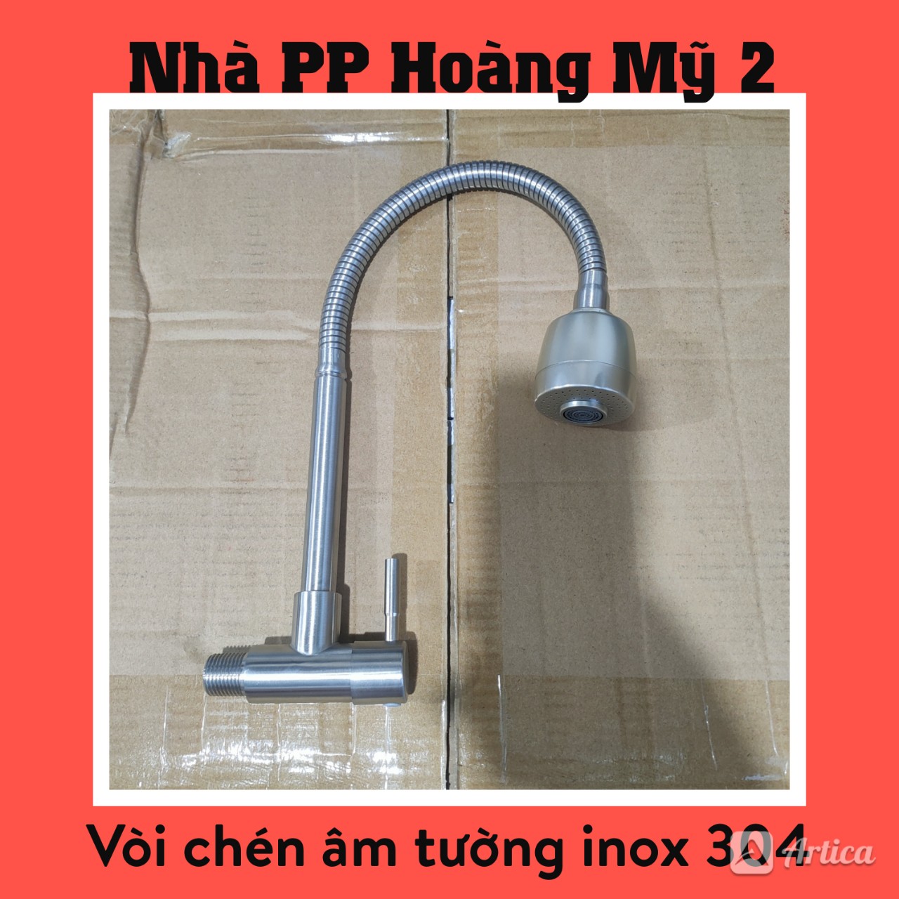 Vòi rửa chén bát Lạnh âm tường Inox 304