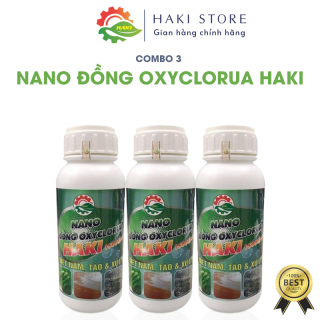 COMBO 3 Nano Đồng Oxyclorua Haki 15.000ppm - Diệt tảo, nấm đồng tiền 500ml thumbnail
