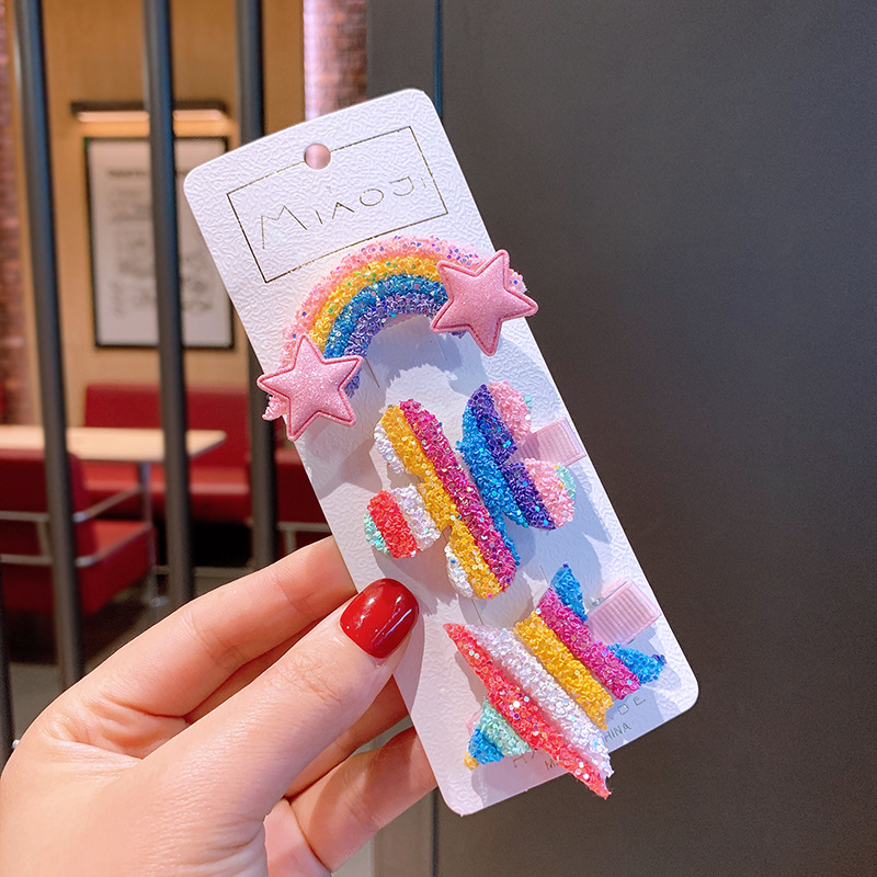 Set 3 Kẹp Tóc Công Chúa Elsa Dễ Thương Cho Bé Gái