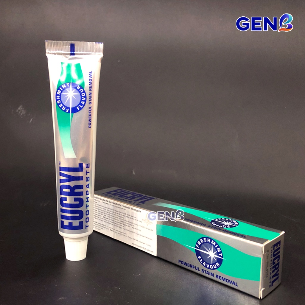 Kem Đánh Trắng Răng Eucryl + Bột Tẩy Trắng Răng Eucryl - Kem Đánh Răng Bạc Hà Thơm Miệng EUCRYL 50ml CHÍNH HÃNG Cho Răng Trắng Sáng, Hơi Thở Thơm Mát Hương Bạc Hà JAPARI
