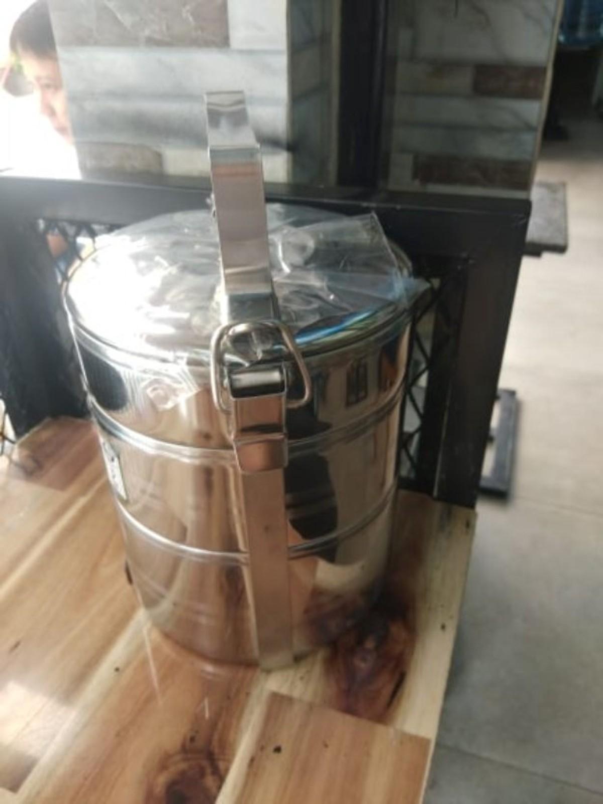 CA MEN HỘP ĐỰNG CƠM 3 TẦNG INOX KHÔNG GỈ CAO CẤP